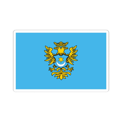 POL powiat przeworski flag (Poland) STICKER Vinyl Kiss-Cut Decal 6 Inch White - The Sticker Space