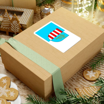 POL powiat przysuski flag (Poland) STICKER Vinyl Kiss-Cut Decal - The Sticker Space