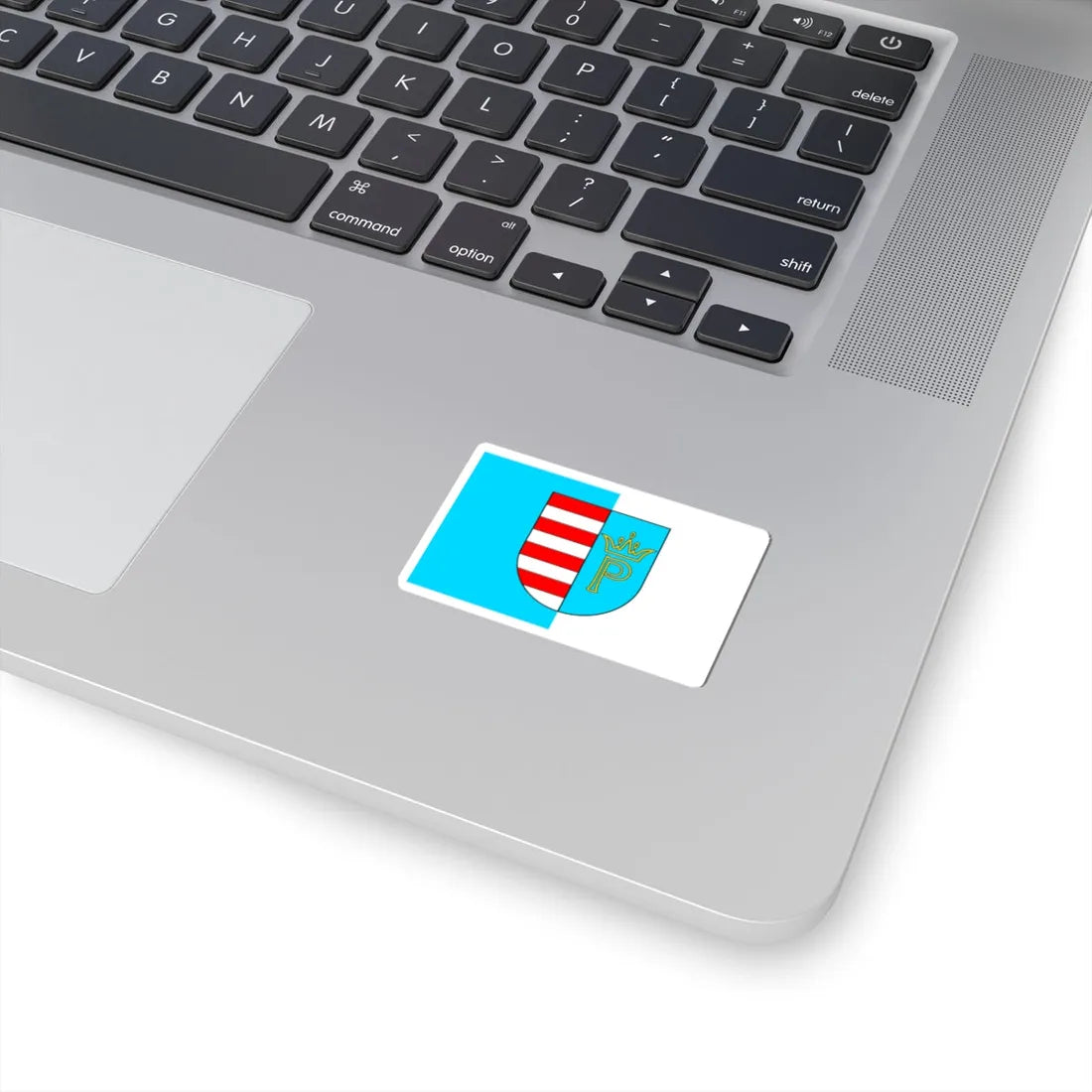 POL powiat przysuski flag (Poland) STICKER Vinyl Kiss-Cut Decal - The Sticker Space