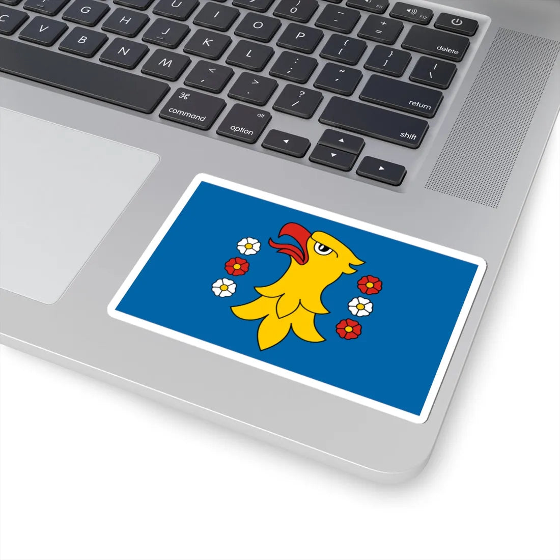 POL powiat pszczynski flag (Poland) STICKER Vinyl Kiss-Cut Decal - The Sticker Space