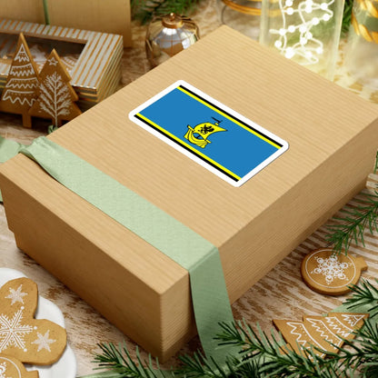 POL powiat pucki flag (Poland) STICKER Vinyl Kiss-Cut Decal - The Sticker Space