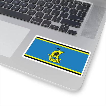 POL powiat pucki flag (Poland) STICKER Vinyl Kiss-Cut Decal - The Sticker Space