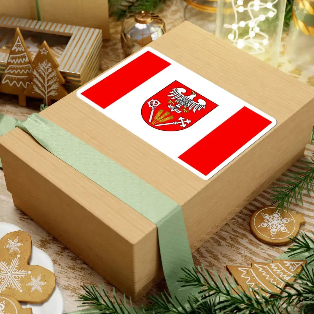 POL powiat pułtuski flag (Poland) STICKER Vinyl Kiss-Cut Decal - The Sticker Space