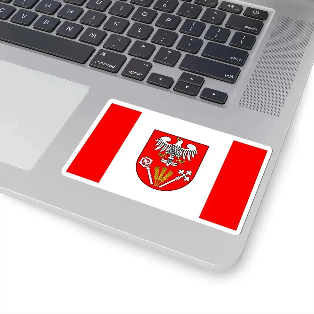 POL powiat pułtuski flag (Poland) STICKER Vinyl Kiss-Cut Decal - The Sticker Space