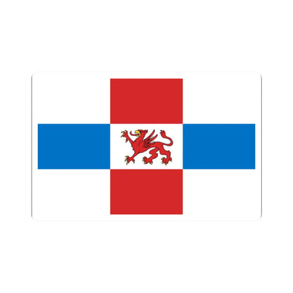 POL powiat pyrzycki flag (Poland) STICKER Vinyl Kiss-Cut Decal 2 Inch White - The Sticker Space