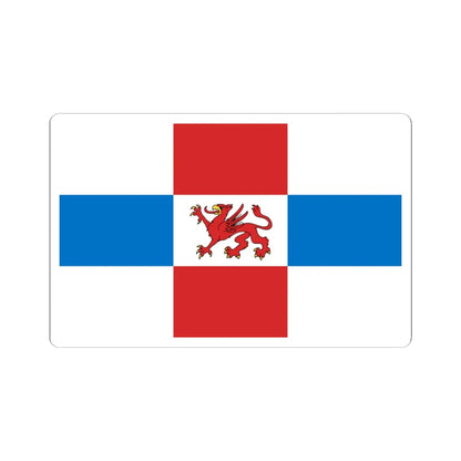POL powiat pyrzycki flag (Poland) STICKER Vinyl Kiss-Cut Decal 3 Inch White - The Sticker Space