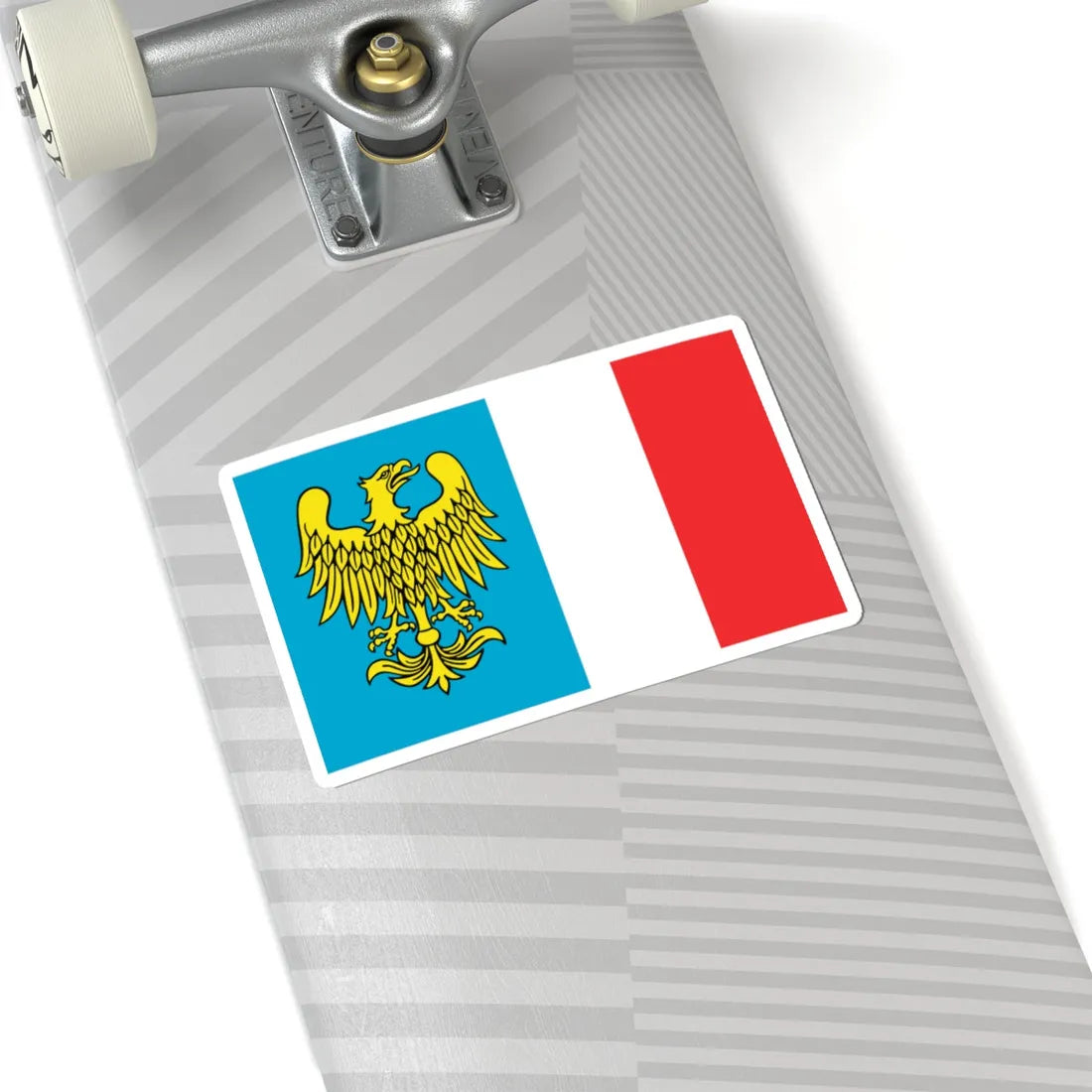 POL powiat raciborski flag (Poland) STICKER Vinyl Kiss-Cut Decal - The Sticker Space