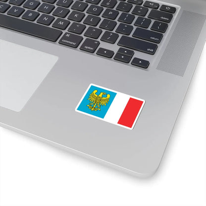 POL powiat raciborski flag (Poland) STICKER Vinyl Kiss-Cut Decal - The Sticker Space