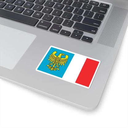 POL powiat raciborski flag (Poland) STICKER Vinyl Kiss-Cut Decal - The Sticker Space