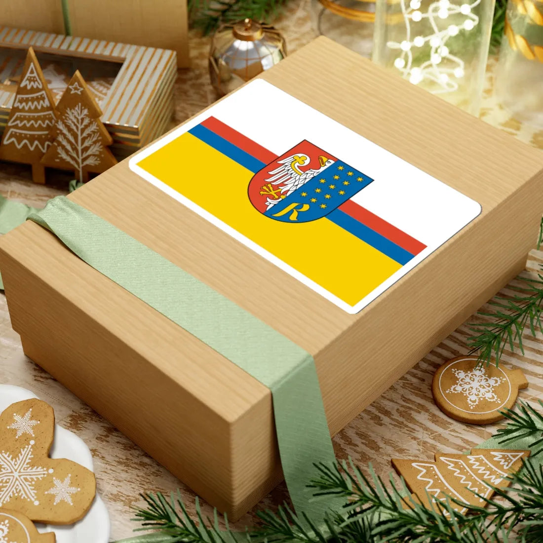 POL powiat radomski flag (Poland) STICKER Vinyl Kiss-Cut Decal - The Sticker Space