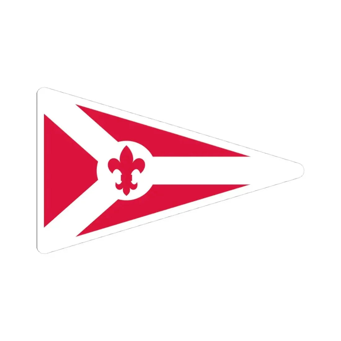 POL Proporzec ZHP (Poland) STICKER Vinyl Kiss-Cut Decal 4 Inch White - The Sticker Space