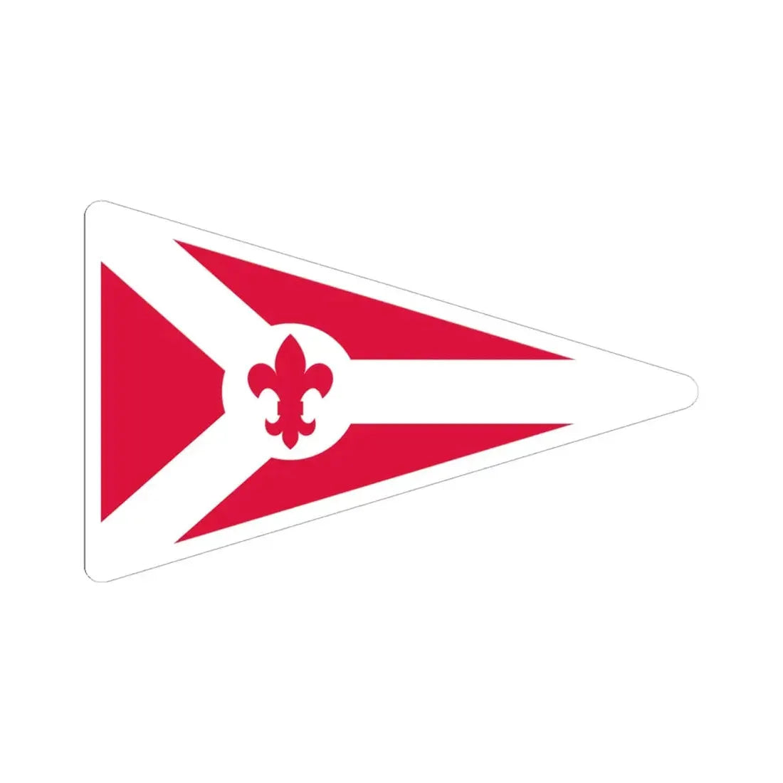 POL Proporzec ZHP (Poland) STICKER Vinyl Kiss-Cut Decal 6 Inch White - The Sticker Space