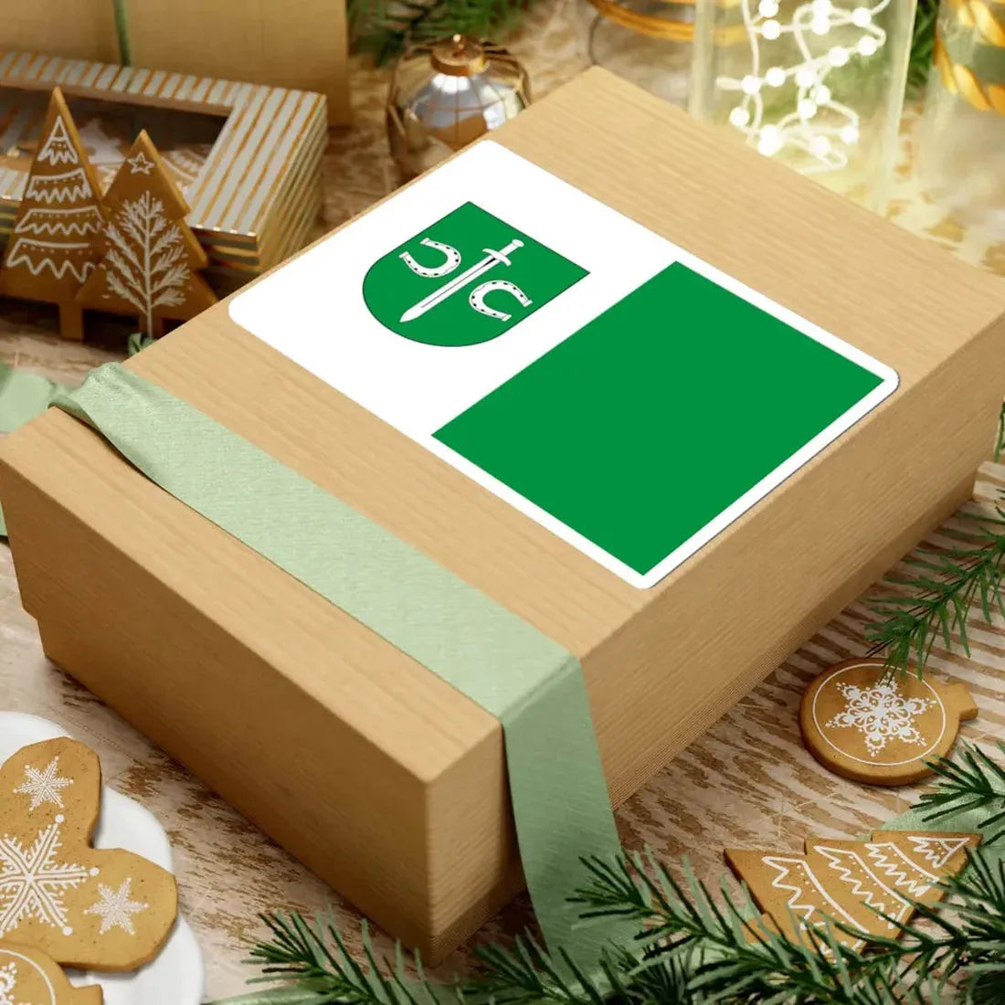 POL Pruszcz flag (Poland) STICKER Vinyl Kiss-Cut Decal - The Sticker Space