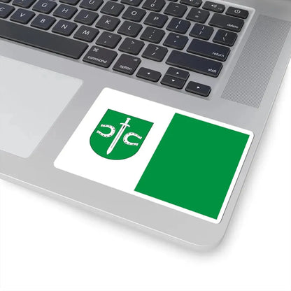 POL Pruszcz flag (Poland) STICKER Vinyl Kiss-Cut Decal - The Sticker Space