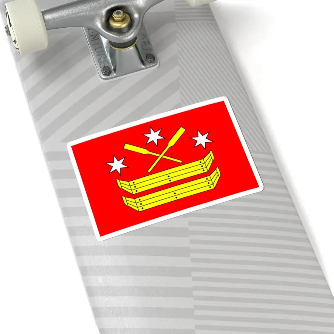 POL Rogowo flag (Poland) STICKER Vinyl Kiss-Cut Decal - The Sticker Space