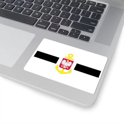 POL service flag black (Poland) STICKER Vinyl Kiss-Cut Decal - The Sticker Space