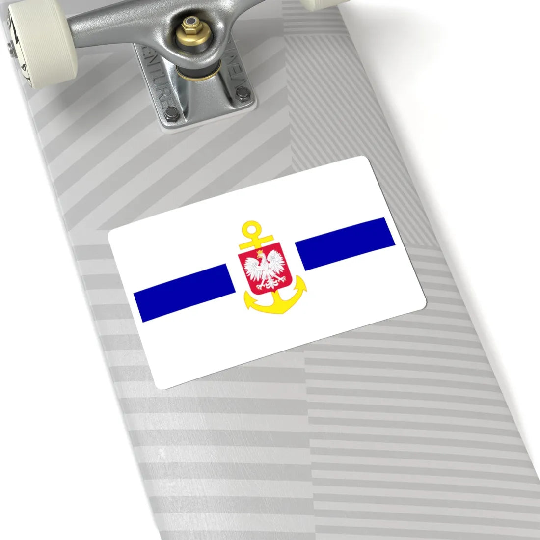 POL service flag blue (Poland) STICKER Vinyl Kiss-Cut Decal - The Sticker Space