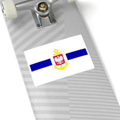 POL service flag blue (Poland) STICKER Vinyl Kiss-Cut Decal - The Sticker Space
