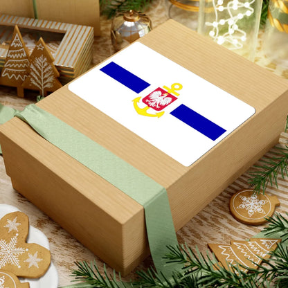 POL service flag blue (Poland) STICKER Vinyl Kiss-Cut Decal - The Sticker Space