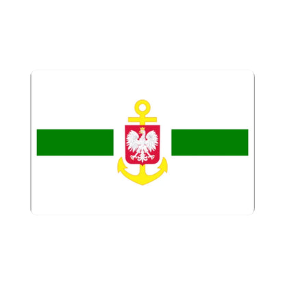 POL service flag green (Poland) STICKER Vinyl Kiss-Cut Decal 2 Inch White - The Sticker Space