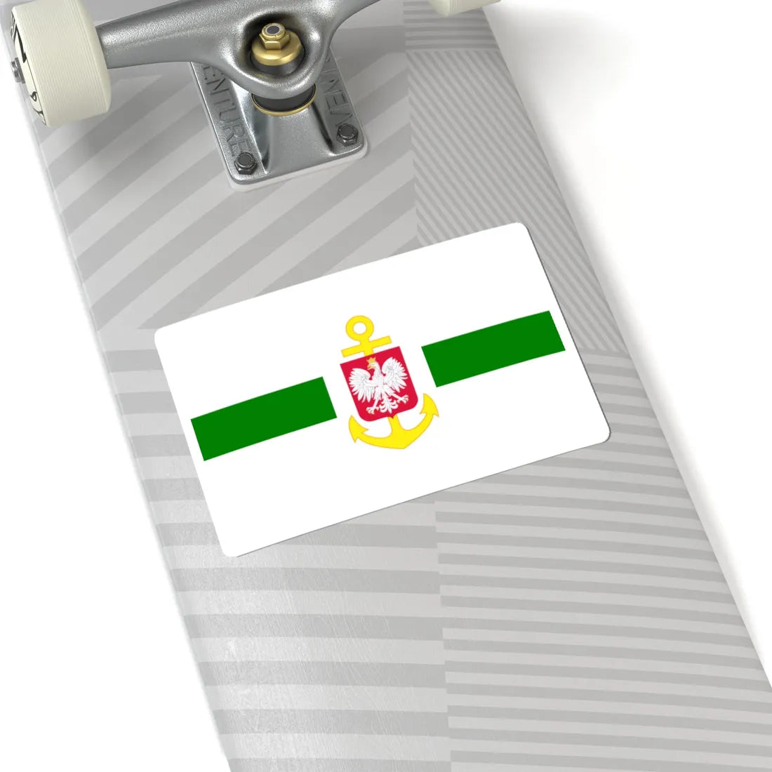 POL service flag green (Poland) STICKER Vinyl Kiss-Cut Decal - The Sticker Space