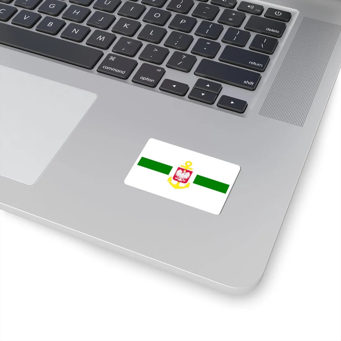 POL service flag green (Poland) STICKER Vinyl Kiss-Cut Decal - The Sticker Space