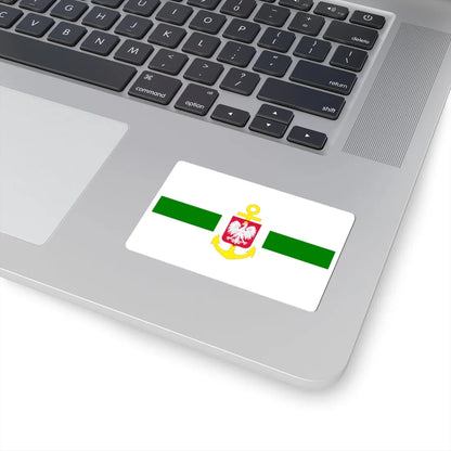POL service flag green (Poland) STICKER Vinyl Kiss-Cut Decal - The Sticker Space