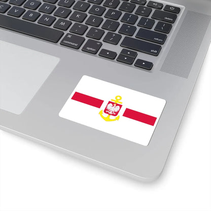 POL service flag red (Poland) STICKER Vinyl Kiss-Cut Decal - The Sticker Space