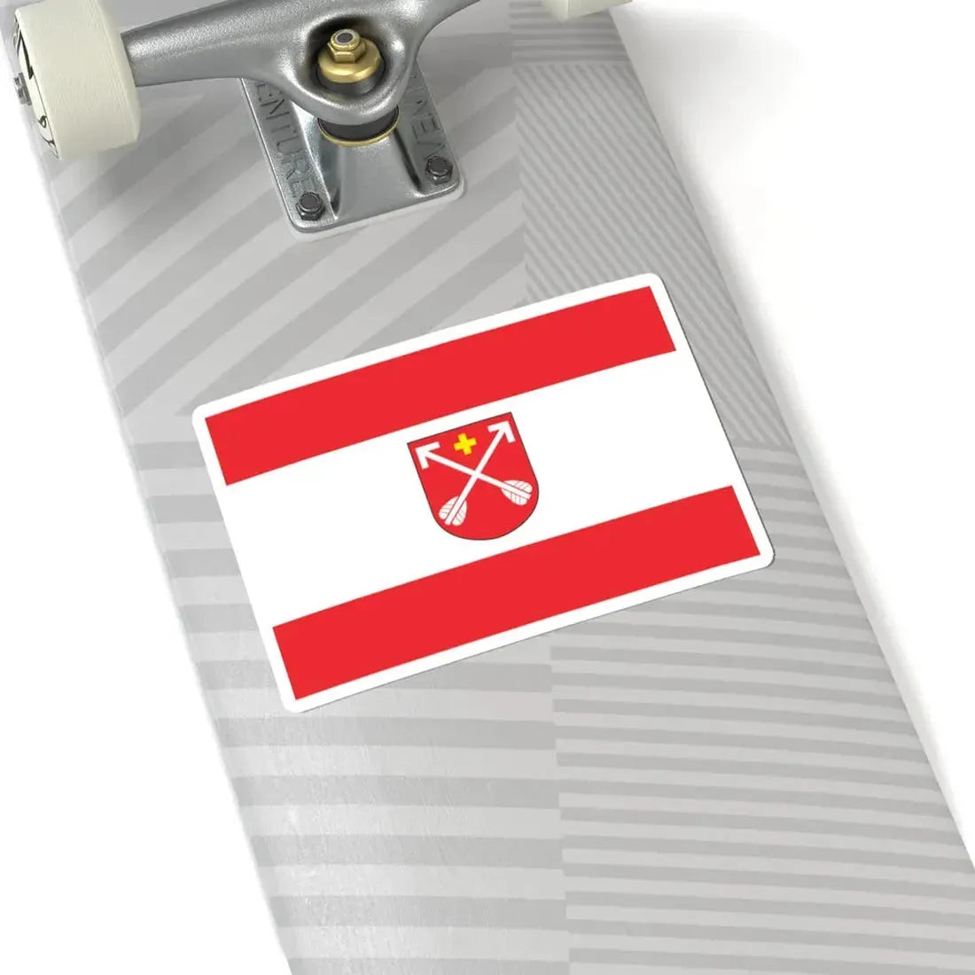 POL Strzelno flag (Poland) STICKER Vinyl Kiss-Cut Decal - The Sticker Space