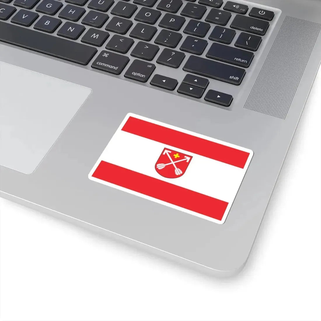 POL Strzelno flag (Poland) STICKER Vinyl Kiss-Cut Decal - The Sticker Space