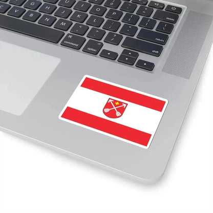 POL Strzelno flag (Poland) STICKER Vinyl Kiss-Cut Decal - The Sticker Space
