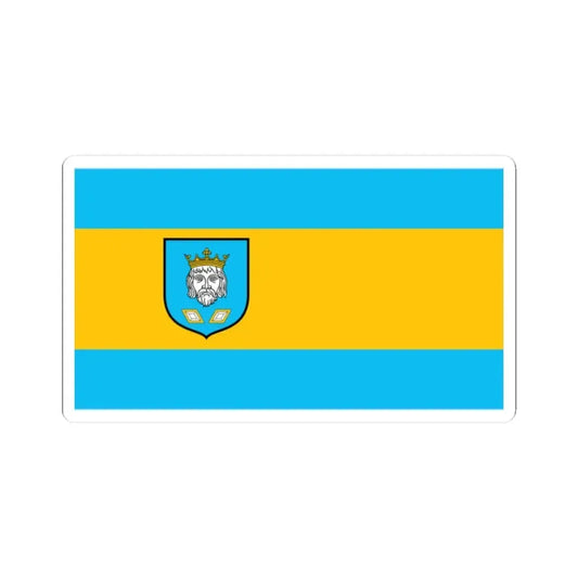 POL Szamotuły flag (Poland) STICKER Vinyl Kiss-Cut Decal 2 Inch White - The Sticker Space