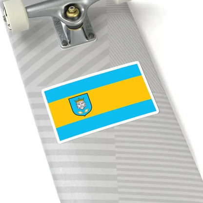 POL Szamotuły flag (Poland) STICKER Vinyl Kiss-Cut Decal - The Sticker Space