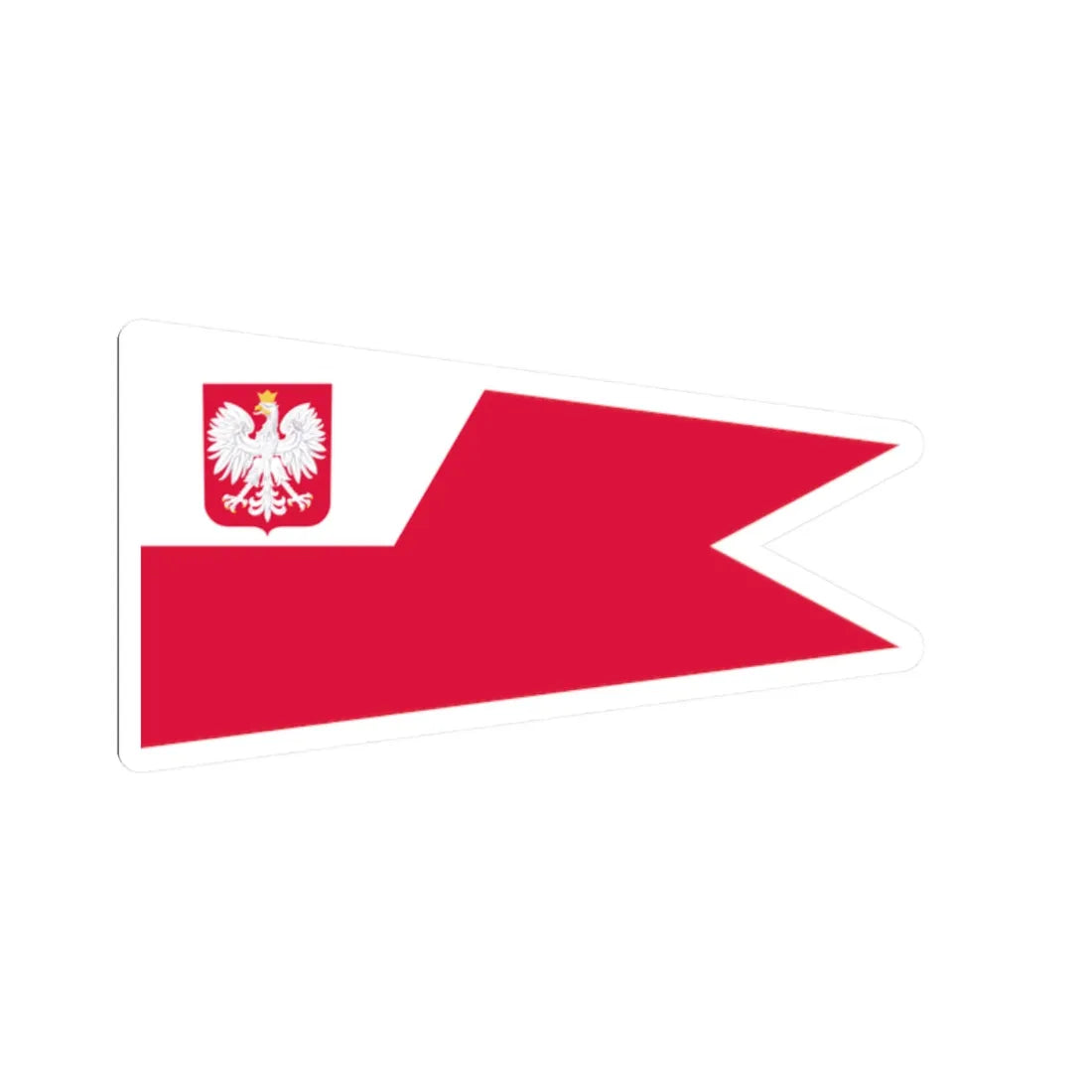 POL szef sztabu rank flag (Poland) STICKER Vinyl Kiss-Cut Decal 2 Inch White - The Sticker Space