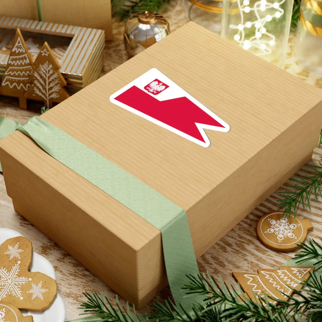 POL szef sztabu rank flag (Poland) STICKER Vinyl Kiss-Cut Decal - The Sticker Space