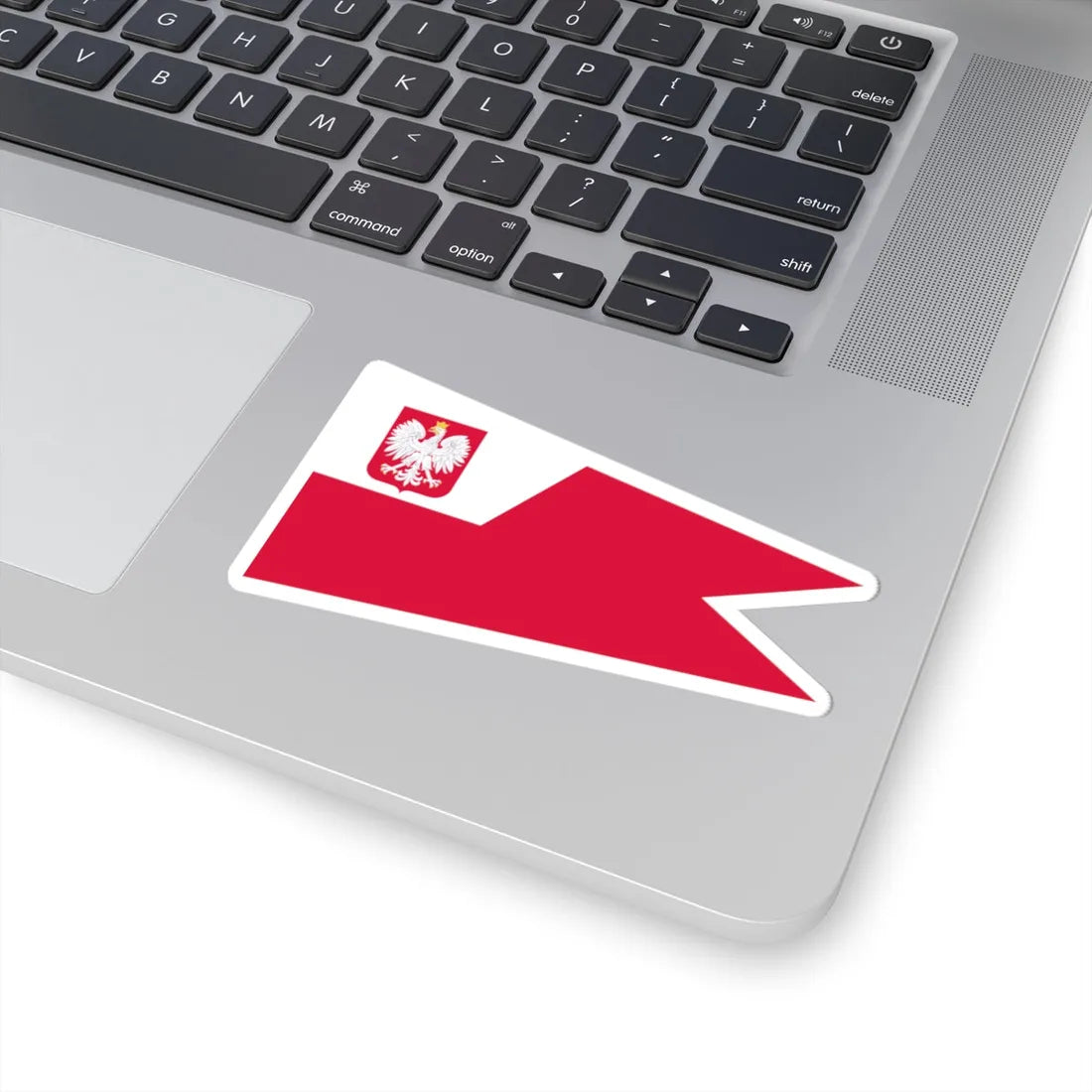 POL szef sztabu rank flag (Poland) STICKER Vinyl Kiss-Cut Decal - The Sticker Space