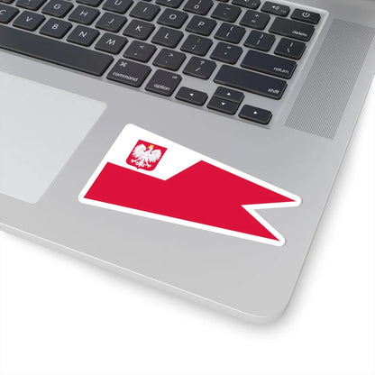 POL szef sztabu rank flag (Poland) STICKER Vinyl Kiss-Cut Decal - The Sticker Space