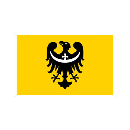 POL woj dolnoslaskie FLAG 2009 (Poland) STICKER Vinyl Kiss-Cut Decal 2 Inch White - The Sticker Space
