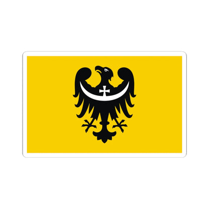 POL wojewodztwo dolnoslaskie flag (Poland) STICKER Vinyl Kiss-Cut Decal 3 Inch White - The Sticker Space