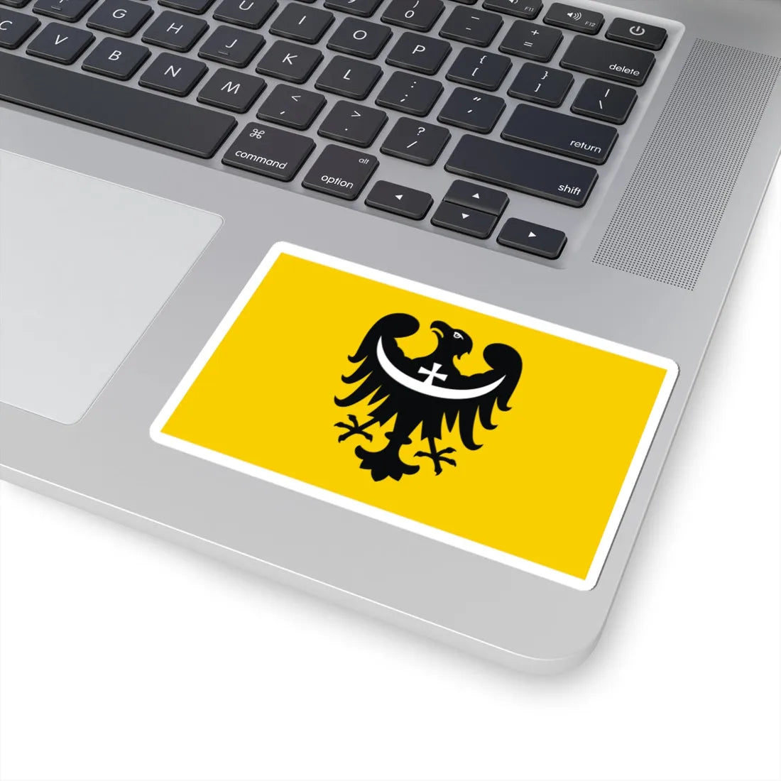 POL wojewodztwo dolnoslaskie flag (Poland) STICKER Vinyl Kiss-Cut Decal - The Sticker Space