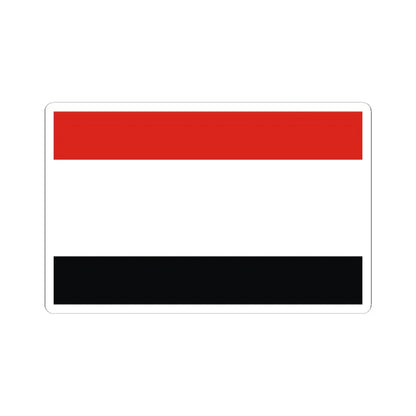 POL wojewodztwo kujawsko-pomorskie flag (Poland) STICKER Vinyl Kiss-Cut Decal 3 Inch White - The Sticker Space