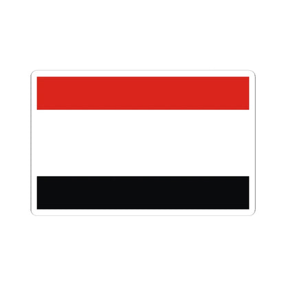 POL wojewodztwo kujawsko-pomorskie flag (Poland) STICKER Vinyl Kiss-Cut Decal 4 Inch White - The Sticker Space