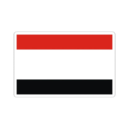 POL wojewodztwo kujawsko-pomorskie flag (Poland) STICKER Vinyl Kiss-Cut Decal 6 Inch White - The Sticker Space