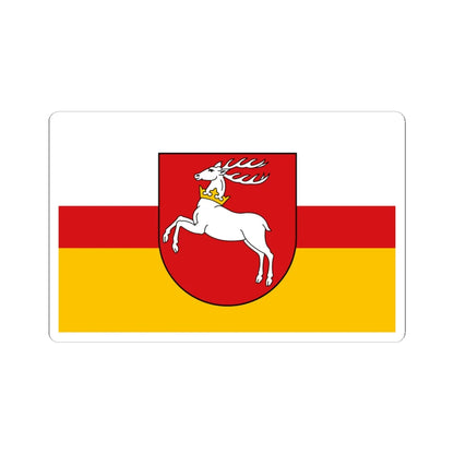 POL wojewodztwo lubelskie flag (Poland) STICKER Vinyl Kiss-Cut Decal 4 Inch White - The Sticker Space