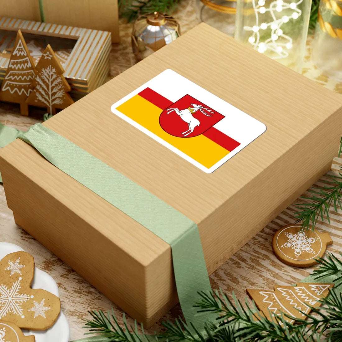 POL wojewodztwo lubelskie flag (Poland) STICKER Vinyl Kiss-Cut Decal - The Sticker Space