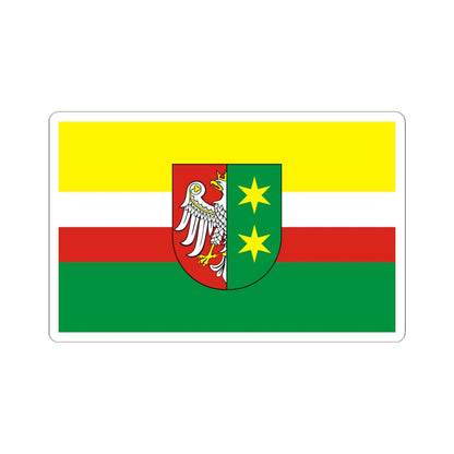 POL wojewodztwo lubuskie flag formal (Poland) STICKER Vinyl Kiss-Cut Decal 6 Inch White - The Sticker Space