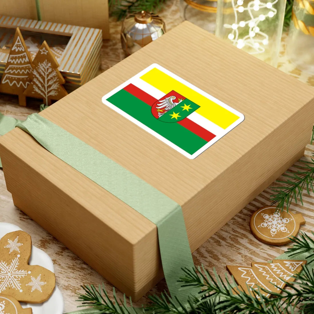 POL wojewodztwo lubuskie flag formal (Poland) STICKER Vinyl Kiss-Cut Decal - The Sticker Space