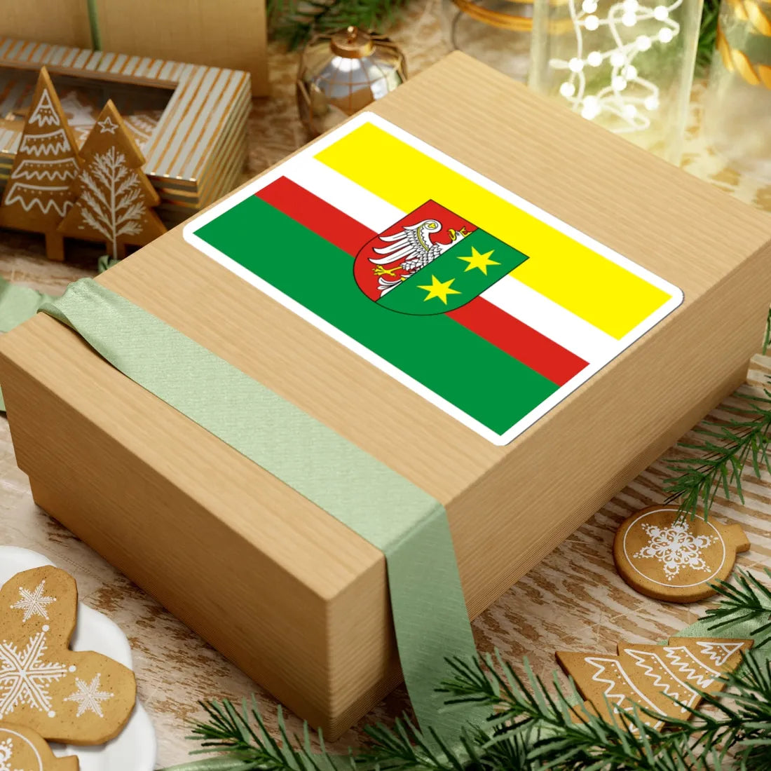 POL wojewodztwo lubuskie flag formal (Poland) STICKER Vinyl Kiss-Cut Decal - The Sticker Space