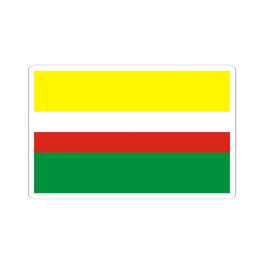 POL wojewodztwo lubuskie flag (Poland) STICKER Vinyl Kiss-Cut Decal 3 Inch White - The Sticker Space