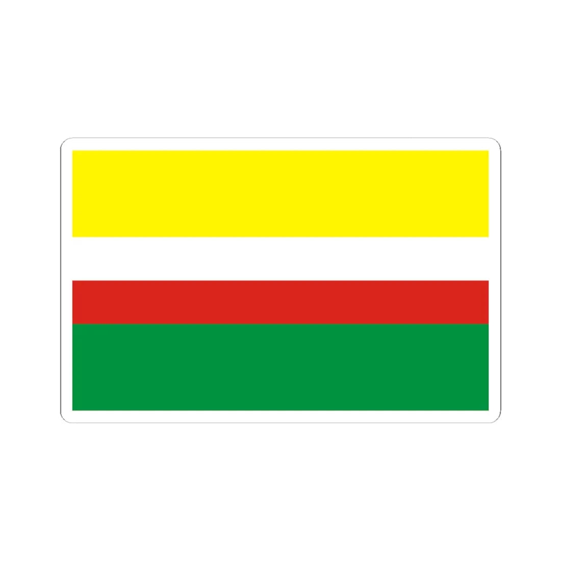 POL wojewodztwo lubuskie flag (Poland) STICKER Vinyl Kiss-Cut Decal 4 Inch White - The Sticker Space